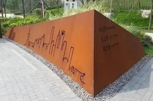 番禺耐候钢挡土墙